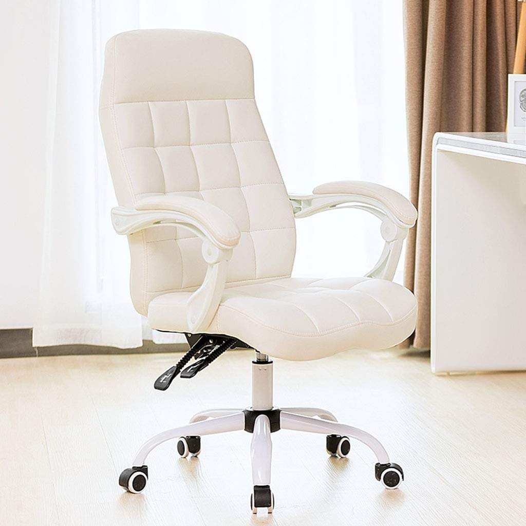 Amazon.co.jp: デスクチェア、PUレザースイベルオフィスチェア